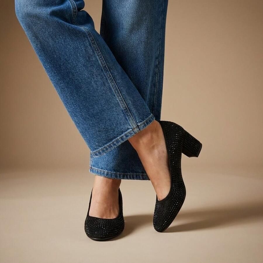 Marco Tozzi Pumps zwart Textiel Dames