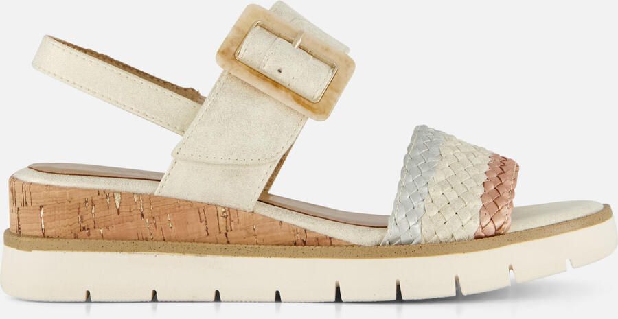 Marco Tozzi MT Soft Lining Dames Slippers en Sandalen DUNE MET.COMB