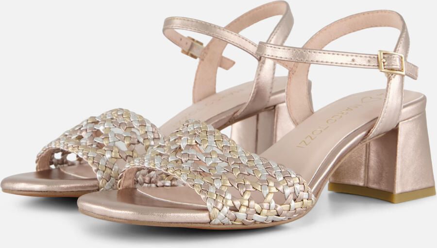 Marco Tozzi Sandalen roze Metallic Synthetisch