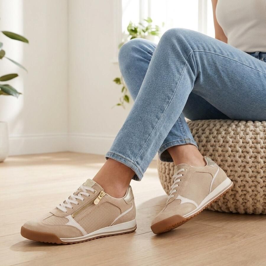 Marco Tozzi Sneakers beige Synthetisch