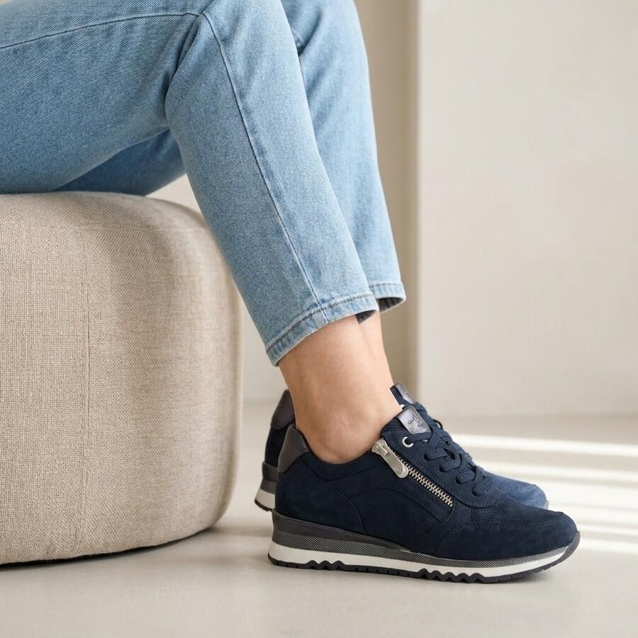 Marco Tozzi Sneakers blauw Synthetisch Dames