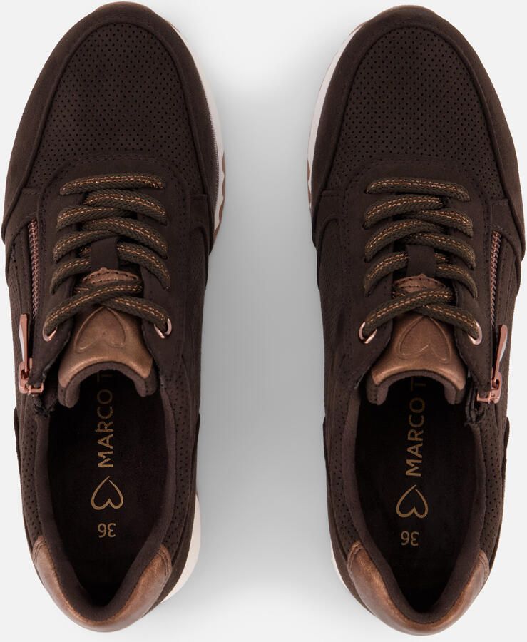 MARCO TOZZI Sneakers laag 'Sneakers Laag' donkerbruin - Foto 5