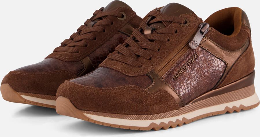 Marco Tozzi Dames Sneaker 23719-343 Bruin Combi - Foto 2