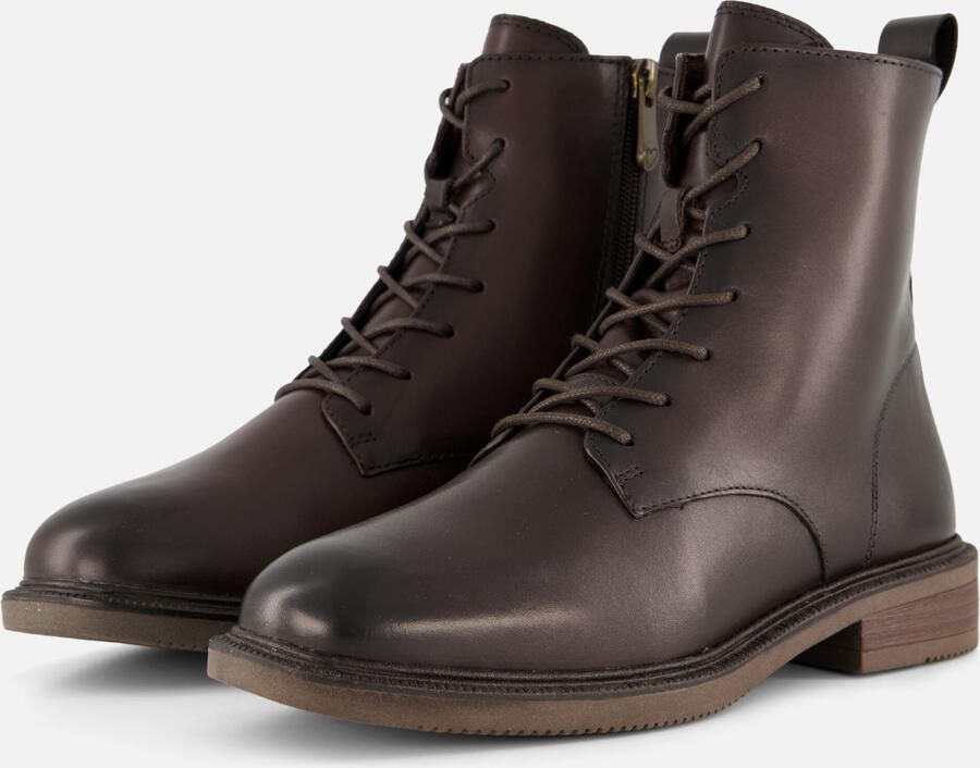 Marco Tozzi Veterboots zwart Synthetisch