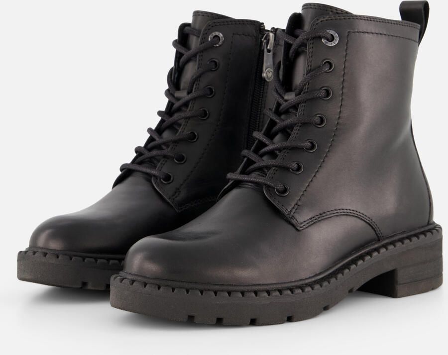 Marco Tozzi art 2-25238-45 001 zwart -dames-veter rits