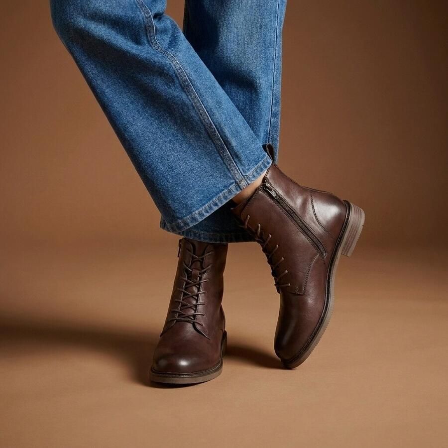 Marco tozzi Veterboots zwart Synthetisch