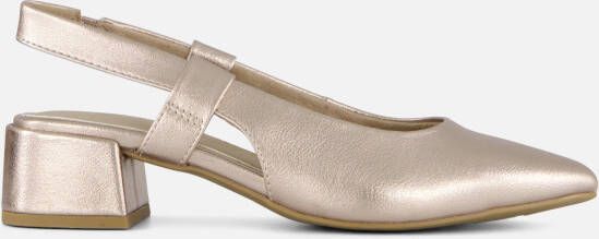 marco tozzi Slingback Pumps goud Synthetisch