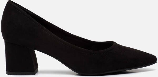 Marco tozzi Zwarte Suedine Puntneus Pump Black Dames