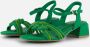 Marco tozzi Sandalen groen textiel - Thumbnail 1