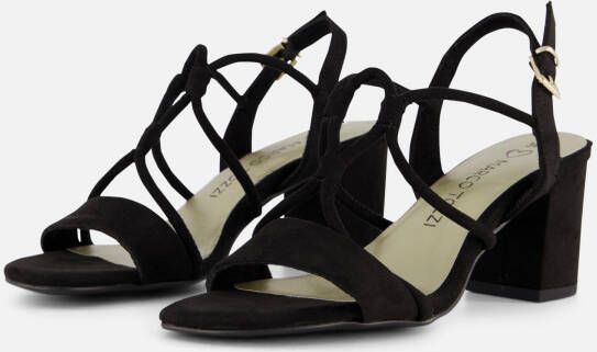 marco tozzi Sandalen zwart Textiel