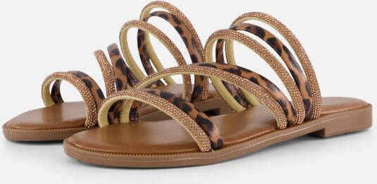 marco tozzi Slippers goud Synthetisch