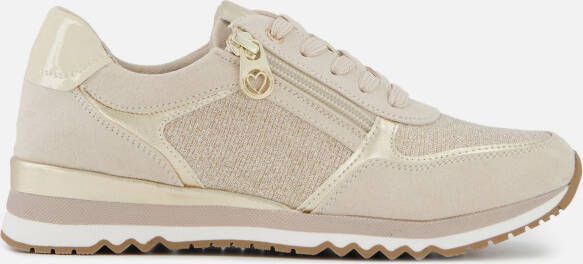 Marco Tozzi MT Vegan Soft Lining + Feel Me removable insole Dames Sneaker DUNE COMB