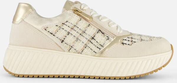 marco tozzi Sneakers beige Textiel