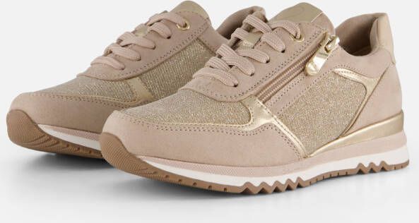 Marco Tozzi MT Vegan Soft Lining + Feel Me removable insole Dames Sneaker DUNE COMB