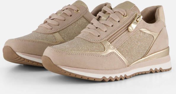 Marco Tozzi MT Vegan Soft Lining + Feel Me removable insole Dames Sneaker DUNE COMB