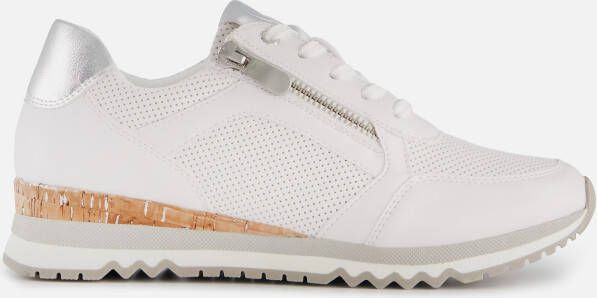 Marco Tozzi MT Vegan Soft Lining + Feel Me removable insole Dames Sneaker WHITE COMB