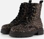 Mexx veterboots met panterprint goud - Thumbnail 3
