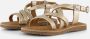 Mexx Kids XX825450-995 Meisjes Platte Sandalen Goud Leer Klittenband - Thumbnail 2