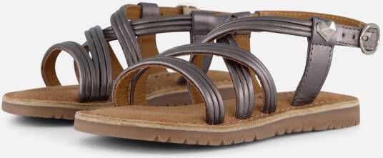 Mexx Kids XX825450-991 Meisjes Platte Sandalen Zilver Leer Klittenband