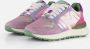 Mexx Kids XX825251-577 Meisjes Lage Sneakers Paars Roze Groen Leer Veters - Thumbnail 3