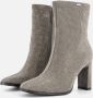 Mexx Heeled Enkellaarzen Mandy Dames Grijs Dames laarzen - Thumbnail 2