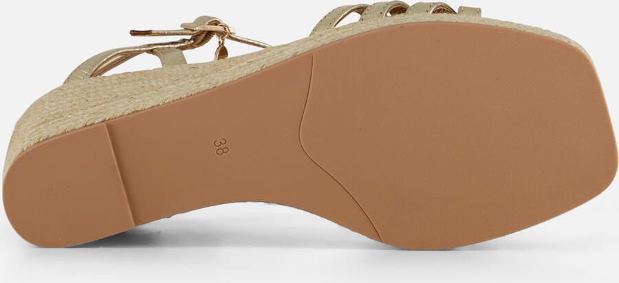 Mexx Noemi Pakina Sandalen Met Sleehak Dames Goudkleurig - Foto 5