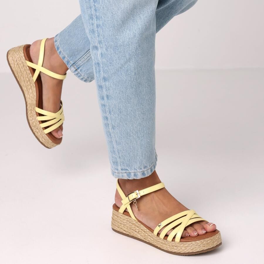 Mexx NOEMI SADÉ Heeled sandal Dames Sneaker-Pastel Geel