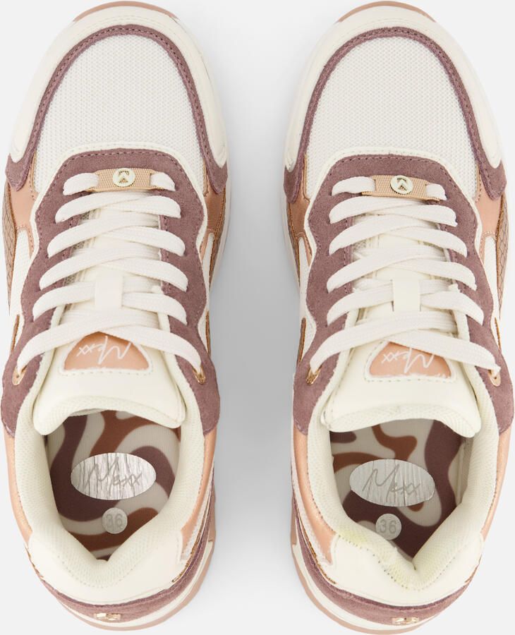 Mexx PORTIA LOVE Sneaker Dames Sneaker-Wit Bruin - Foto 2