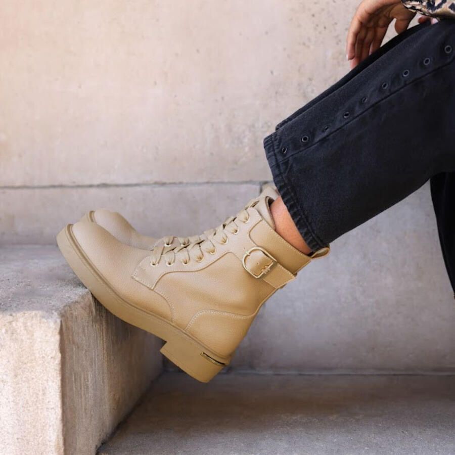 Mexx Enkellaars Kasia Donker Beige Vrouwen Dark Beige - Foto 4