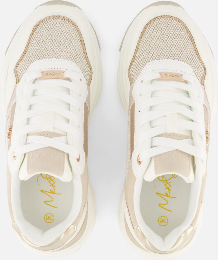 Mexx Sneakers Radja Pax MI001000861W-3111 Wit Goud - Foto 2