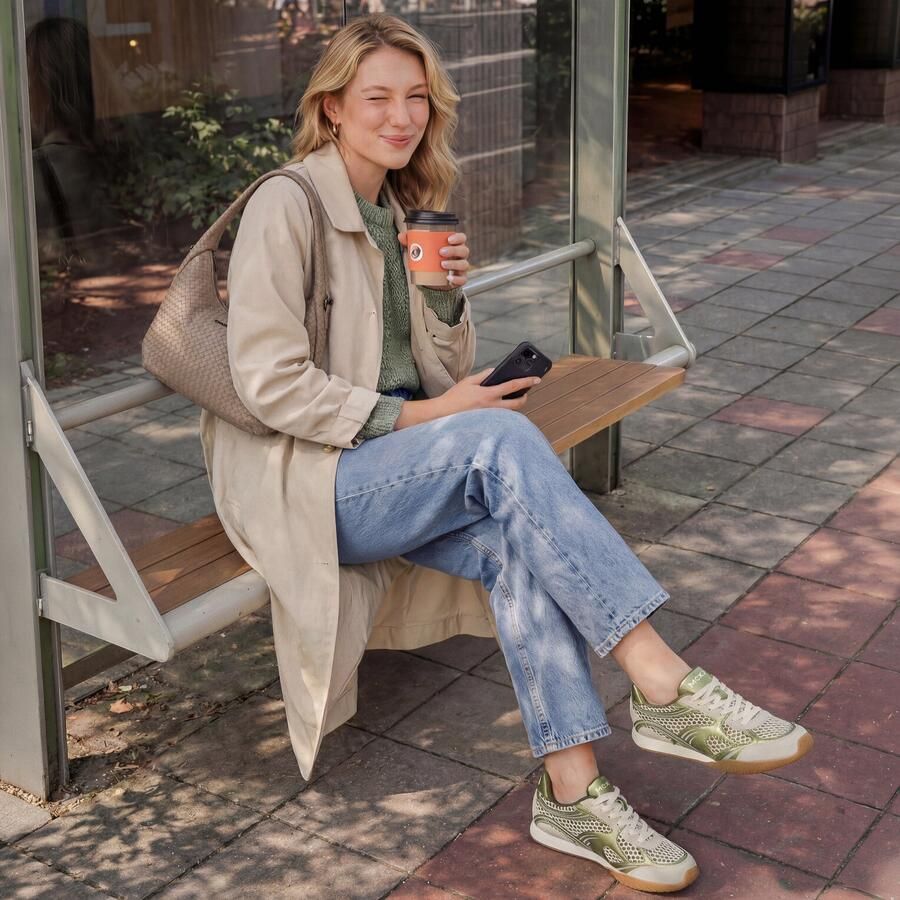 Mexx Tula Sneakers groen Synthetisch