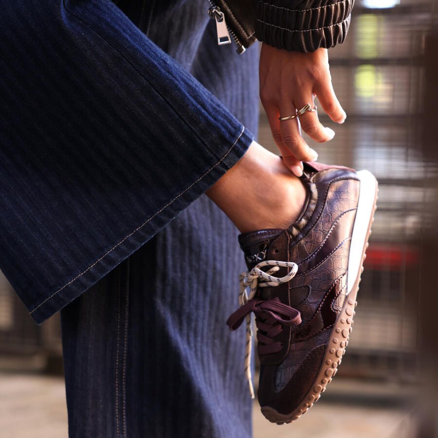 MEXX Industries MEXX VERONA TATOU Sneaker-Bordeaux Rood - Foto 2
