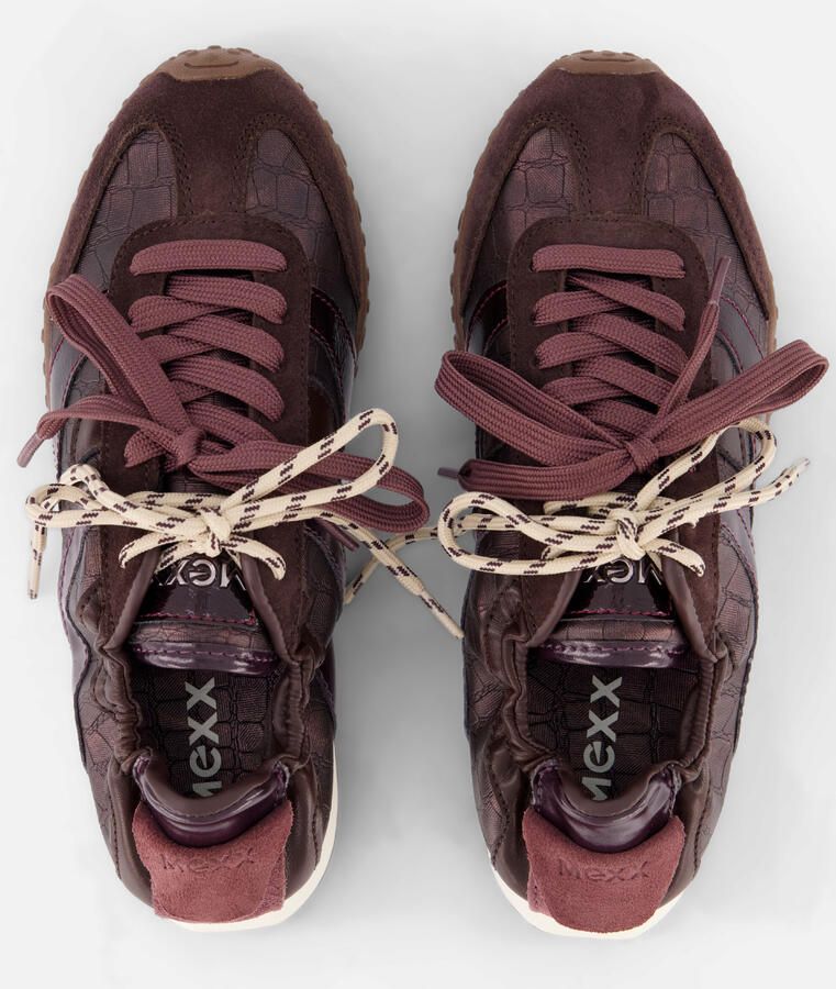 MEXX Industries MEXX VERONA TATOU Sneaker-Bordeaux Rood - Foto 3
