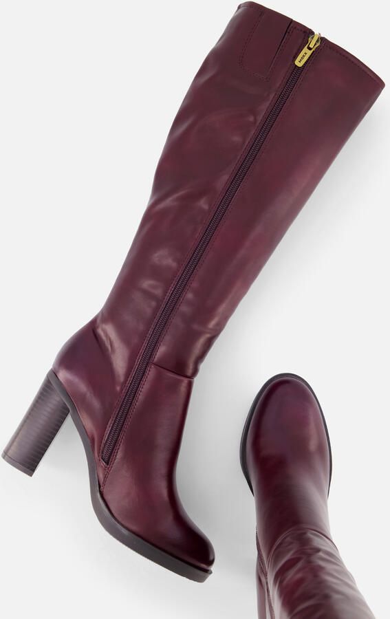 Mexx VINITA TEAGU Hoge Laars met Hak-Burgundy Rood - Foto 8