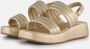 Mexx Gouden Plateau Sandaal Yellow Dames - Thumbnail 2