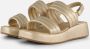 Mexx Gouden Plateau Sandaal Yellow Dames - Thumbnail 12