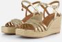 Mexx Noemi Pakina Sandalen Met Sleehak Dames Goudkleurig - Thumbnail 4