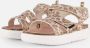 Mexx Kids XX825401-970 Meisjes Platte Sandalen Roze Print Leer Klittenband - Thumbnail 2