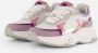 Mexx Kids XX825100-777 Meisjes Lage Sneakers Paars Blauw Wit Leer Veters - Thumbnail 3