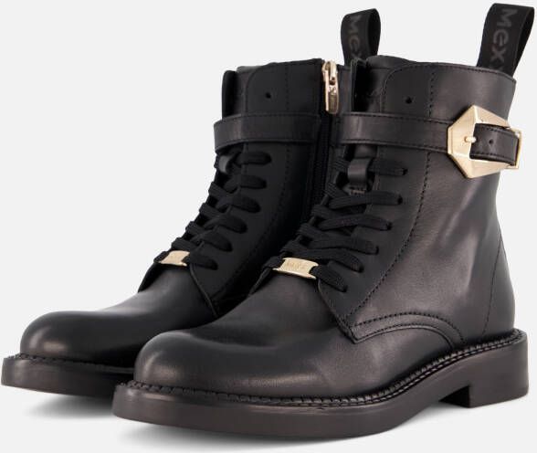 Mexx Phard Mabel Veterboots zwart Leer