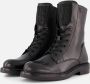 Mexx Pina Mabel Veterboots zwart Leer - Thumbnail 1