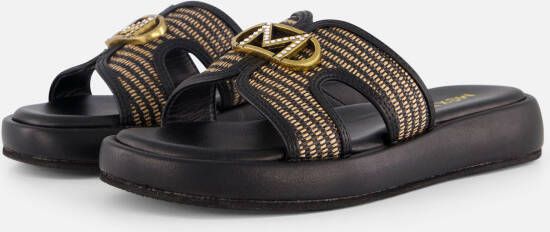 Mexx Rami Pacha Slippers zwart Synthetisch