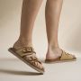 Mexx Reilly Penny Slippers cognac Synthetisch - Thumbnail 4