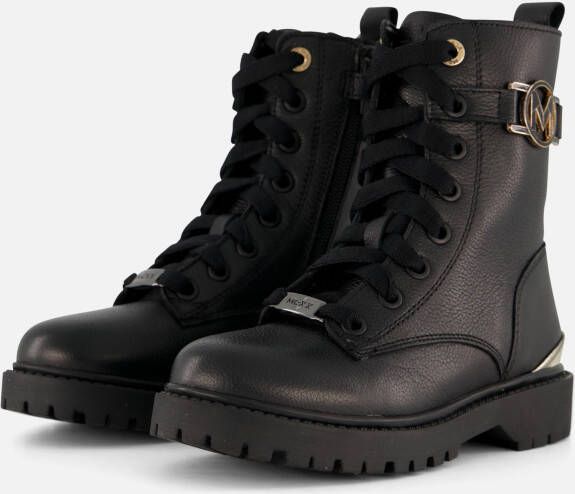 Mexx Sandy Sam Veterboots zwart Leer