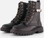 Mexx Kids XX825592-789 Meisjes Biker Boots Zwart Imitatieleer Veters - Thumbnail 3