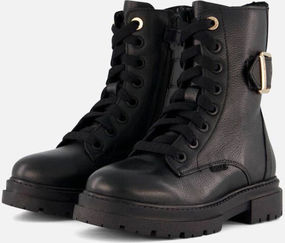 Mexx Zoe Zara Veterboots zwart Leer