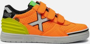 Munich Sneakers Oranje Imitatieleer 081229 Kunstleer