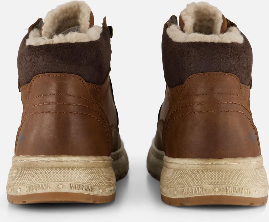 Mustang Veterschoenen Hoog Veterschoenen Hoog Cognac - Foto 4
