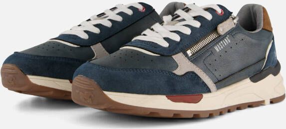 Mustang Sneakers blauw Suede