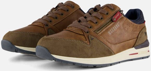 mustang Sneakers bruin Synthetisch